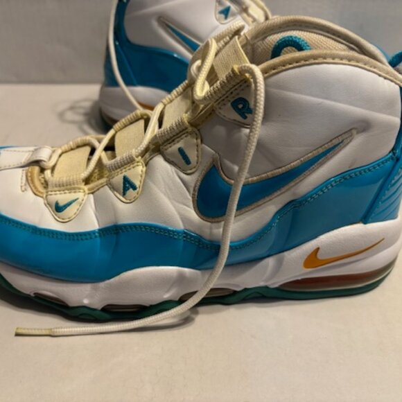 NIKE air max uptempo 95 size 10 white blue fury - Picture 2 of 7